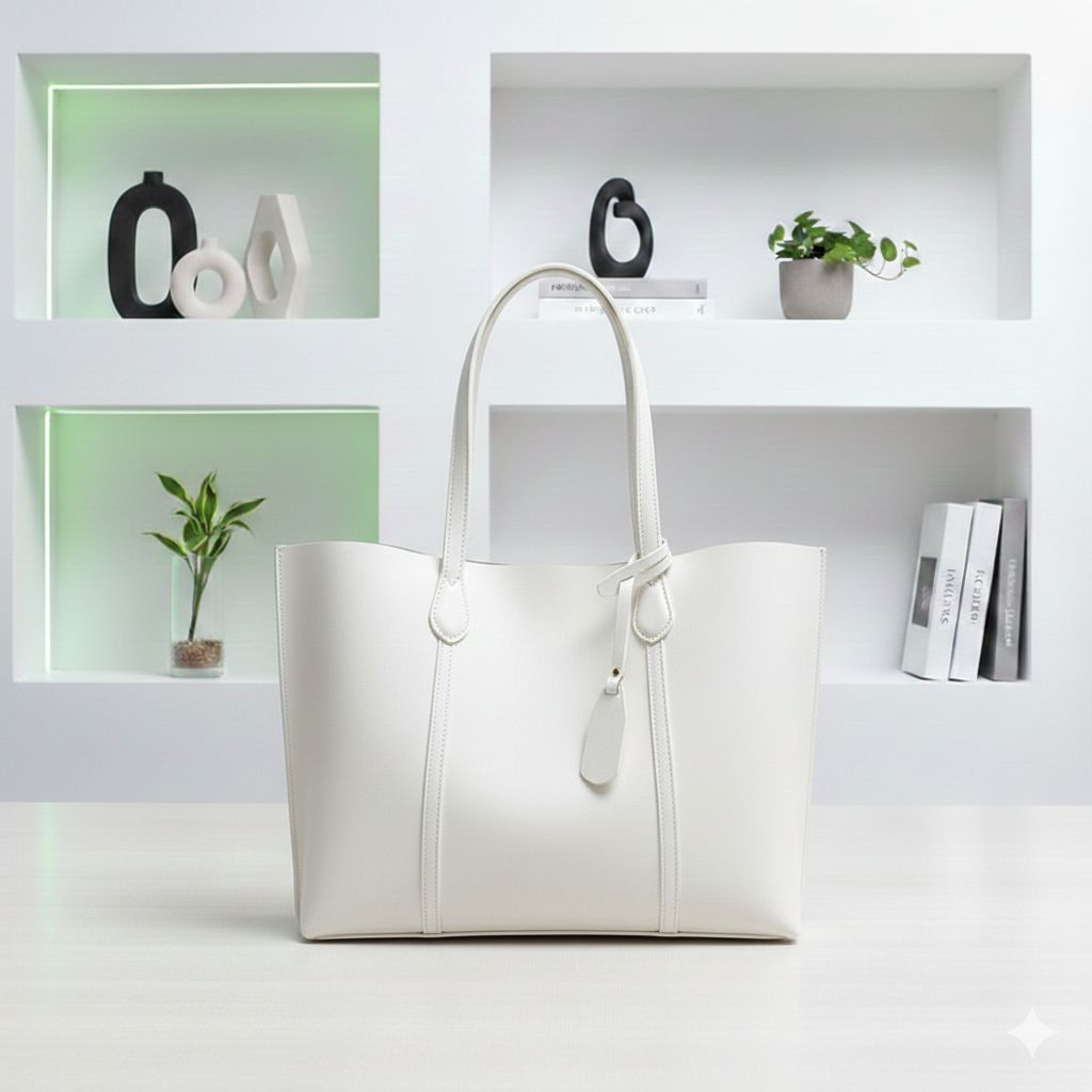 Premium Leather Tote Bag – Elegant Everyday Handbag for Women